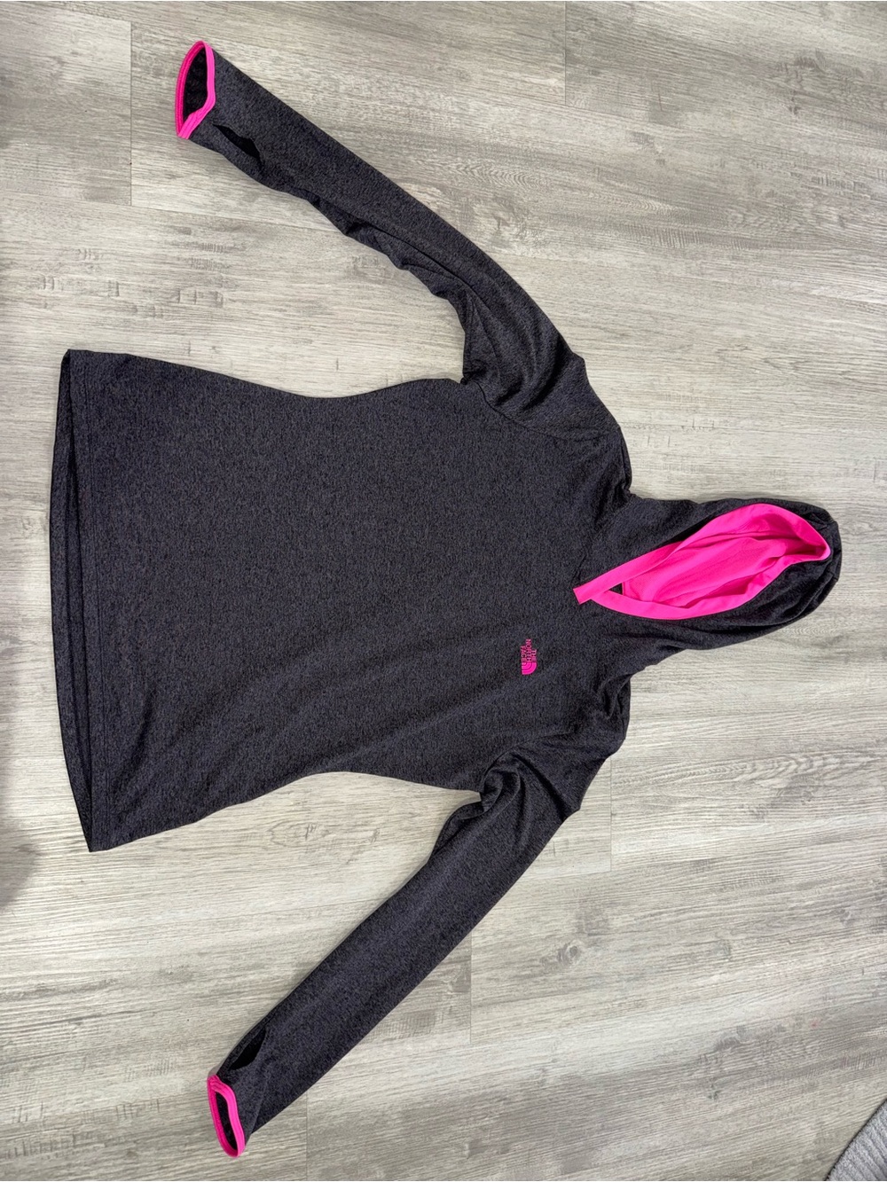 The North Face Flash Dry Hoodie with Hot Pink Lining